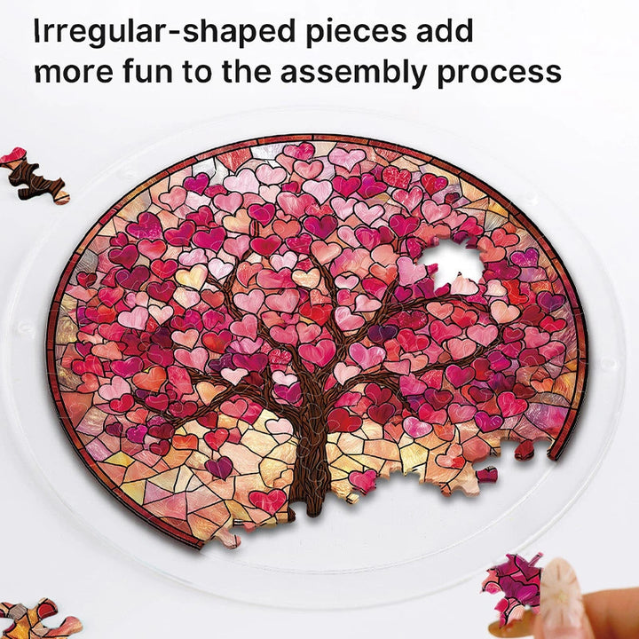 Branches of Love Acrylic Suncatcher Puzzle – Light Catching Window Art Décor