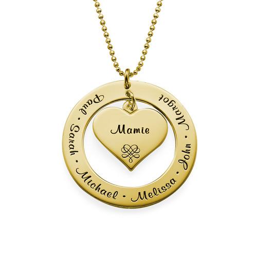 Personalized Family Name Locket Necklace