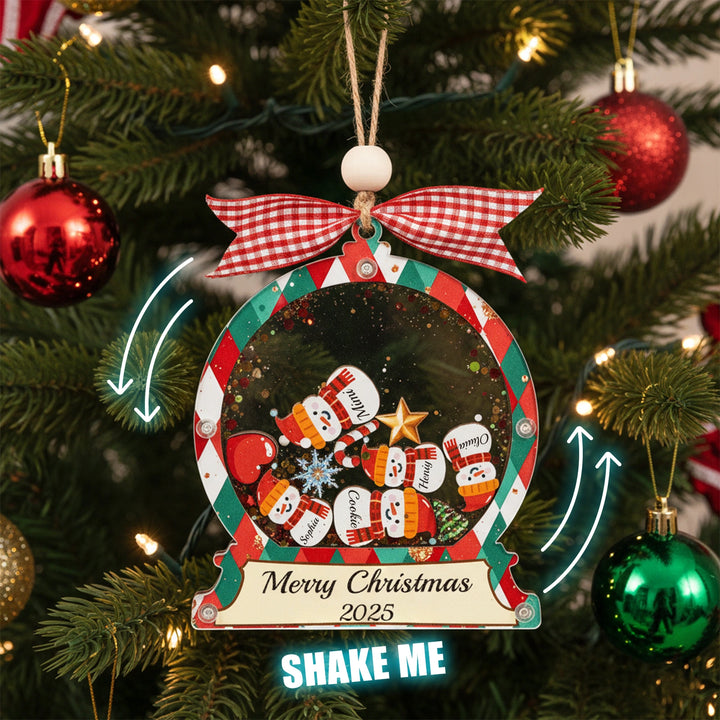 Personalized Family Christmas Ornament 2025