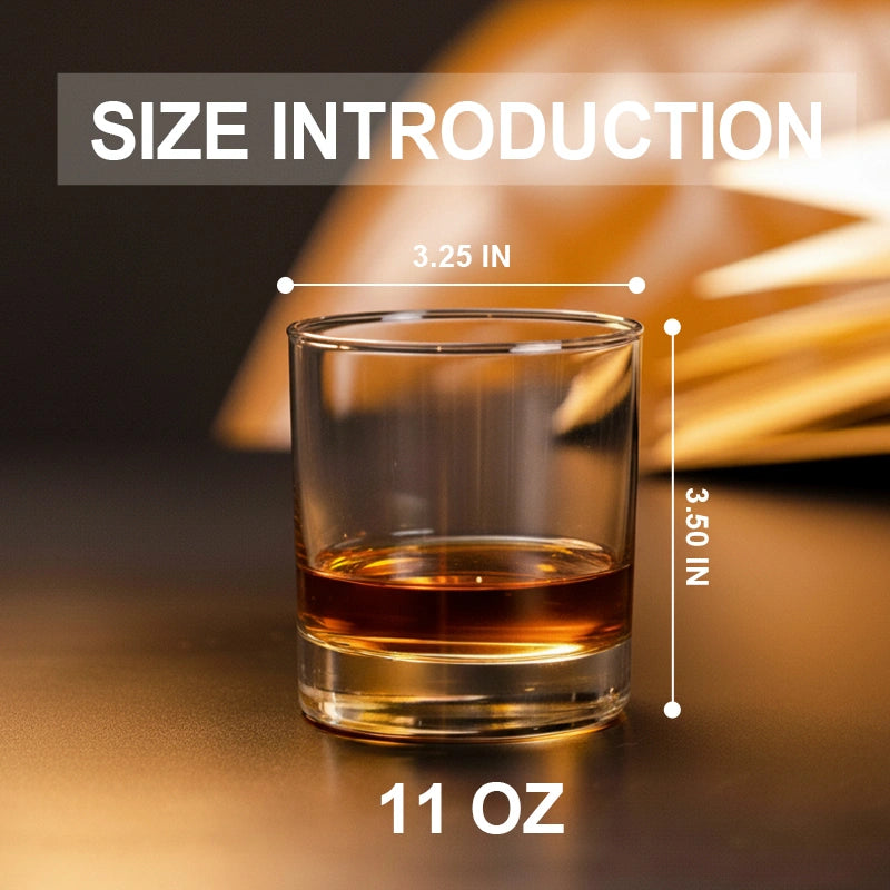 Custom Engraved Whiskey Glass – Personalized 10 oz Bourbon Glass for Groomsmen, Best Man, Dad & Special Occasions