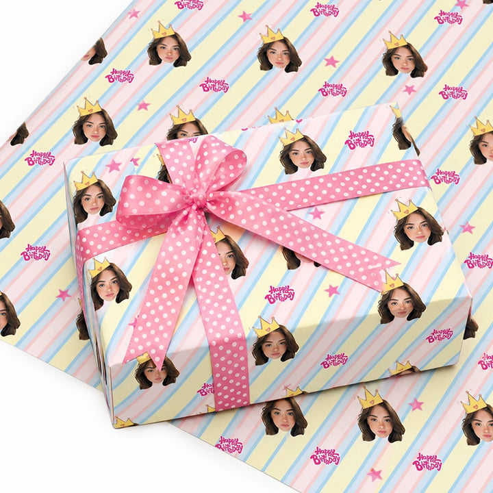 Custom Face Wrapping Paper – Personalized Photo Gift Wrap