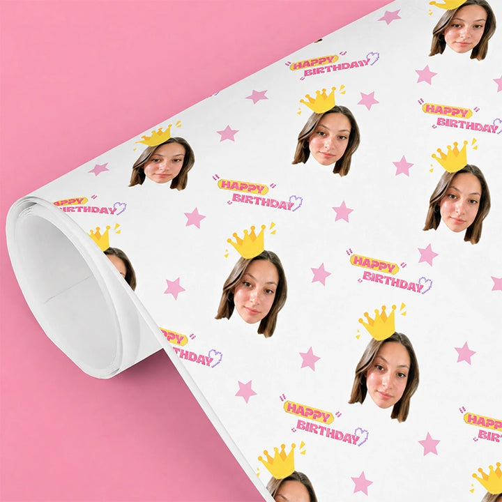 Custom Face Wrapping Paper – Personalized Photo Gift Wrap