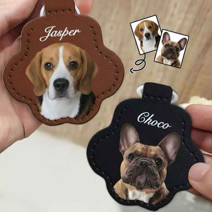 Custom Pet Photo Keychain – Personalized Pet Fur Keepsake Memorial Keychain