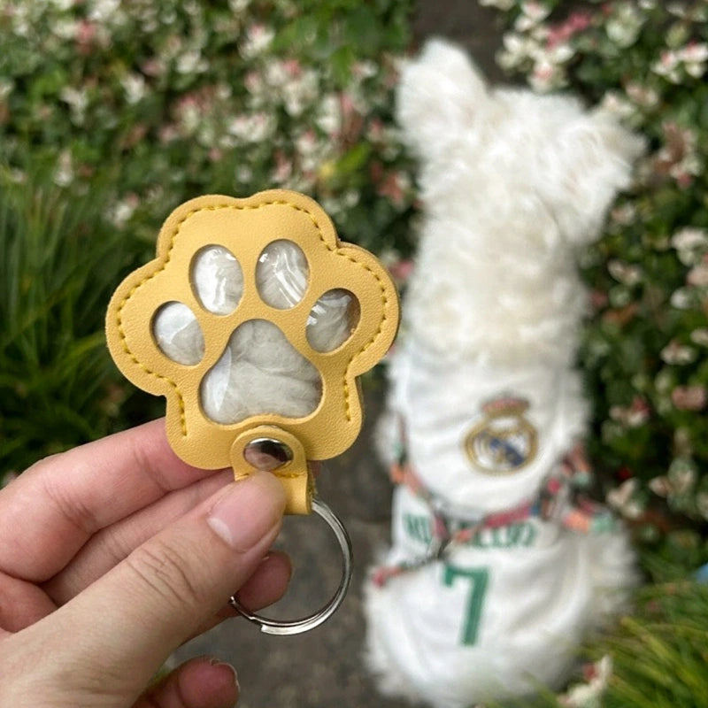 Custom Pet Photo Keychain – Personalized Pet Fur Keepsake Memorial Keychain