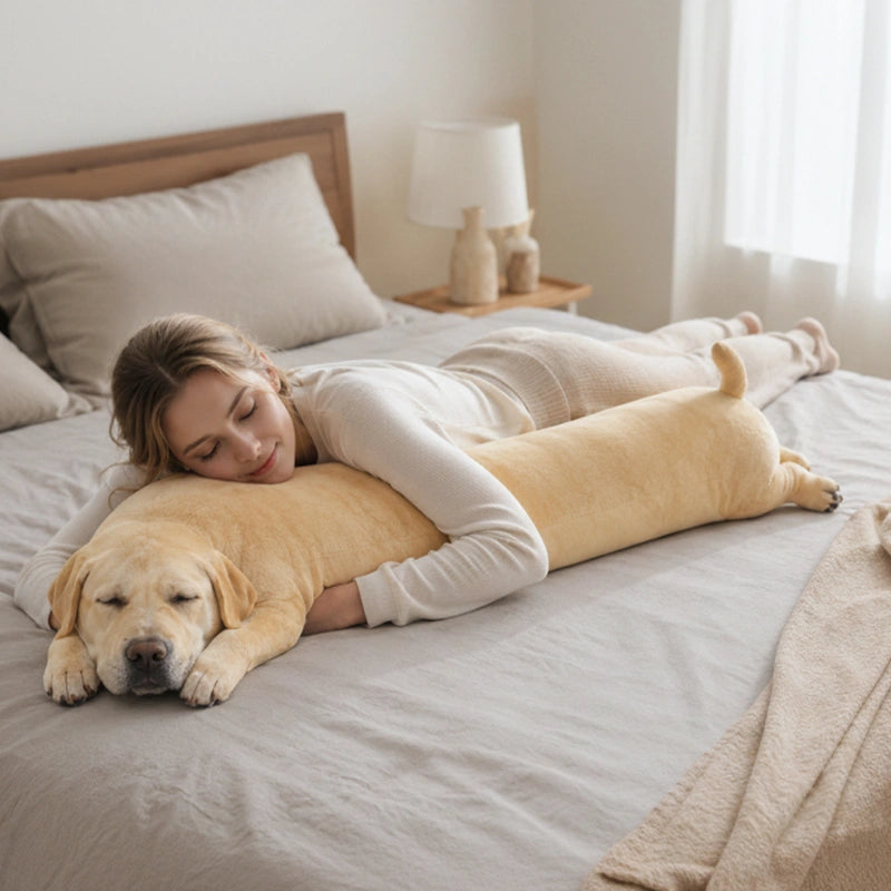 Custom Pet Photo Long Pillow – Personalized Plush Body Pillow for Pet Lovers