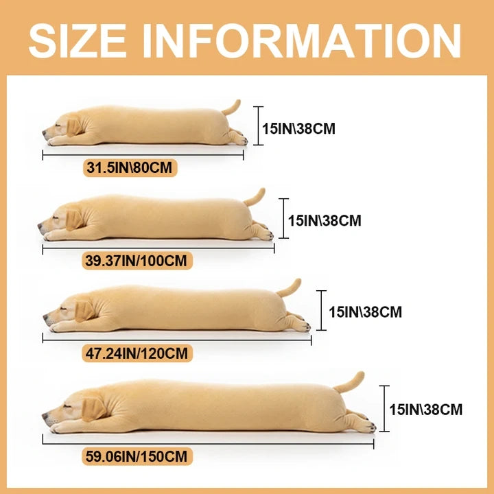 Custom Pet Photo Long Pillow – Personalized Plush Body Pillow for Pet Lovers
