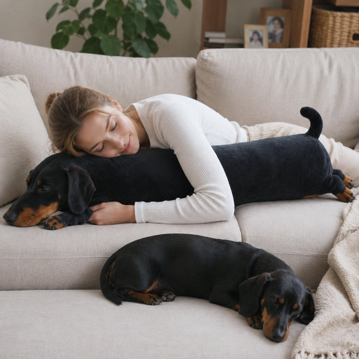 Custom Pet Photo Long Pillow – Personalized Plush Body Pillow for Pet Lovers
