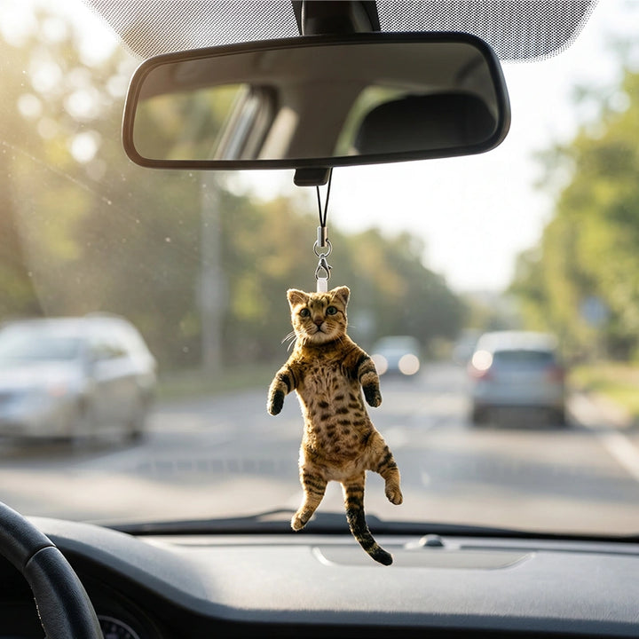 Custom Pet Photo Travel Charm – Personalized Poseable Pet Keychain & Bag Charm