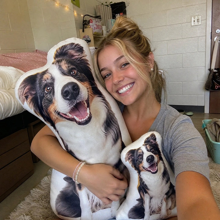 Custom Photo Pillow for College & Back to School – Personalized Shaped Hug Pillow