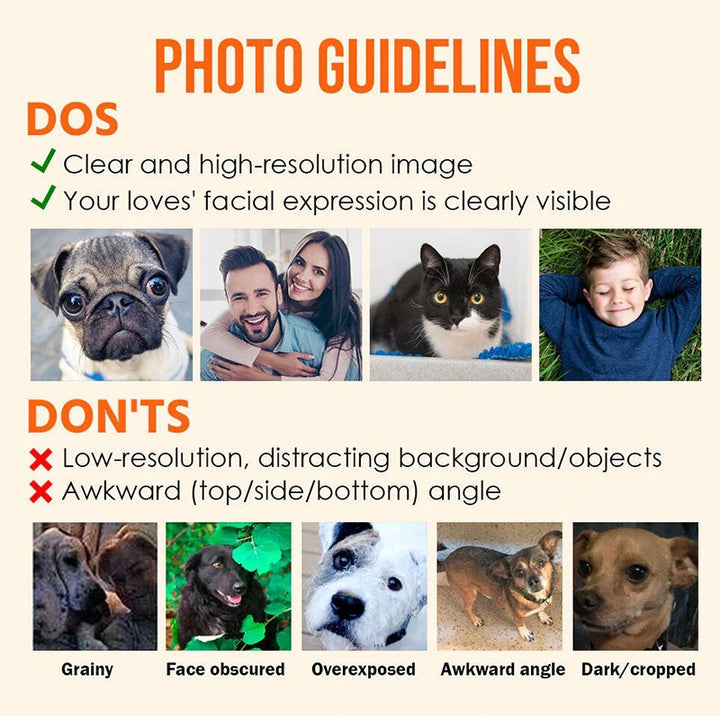 Custom “Ugly-Cute” Pet Photo U-Shaped Pillow – Personalized Funny Pet Plush Neck Pillow