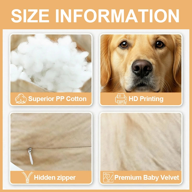 Custom “Ugly-Cute” Pet Photo U-Shaped Pillow – Personalized Funny Pet Plush Neck Pillow