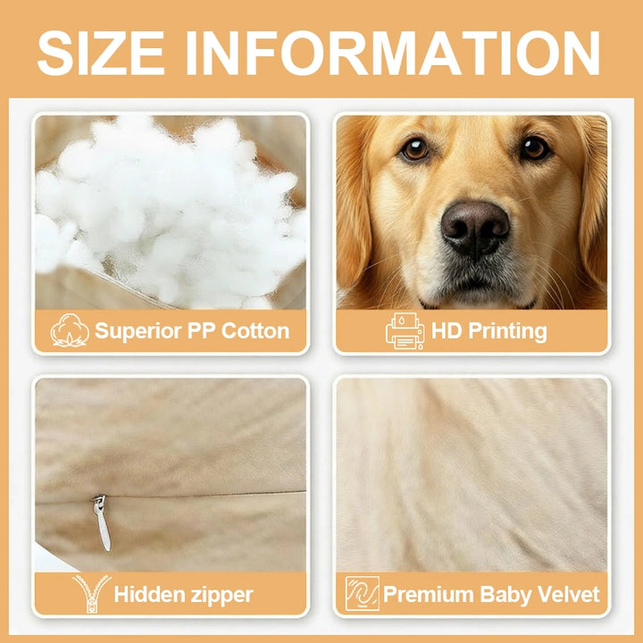 Custom “Ugly-Cute” Pet Photo U-Shaped Pillow – Personalized Funny Pet Plush Neck Pillow
