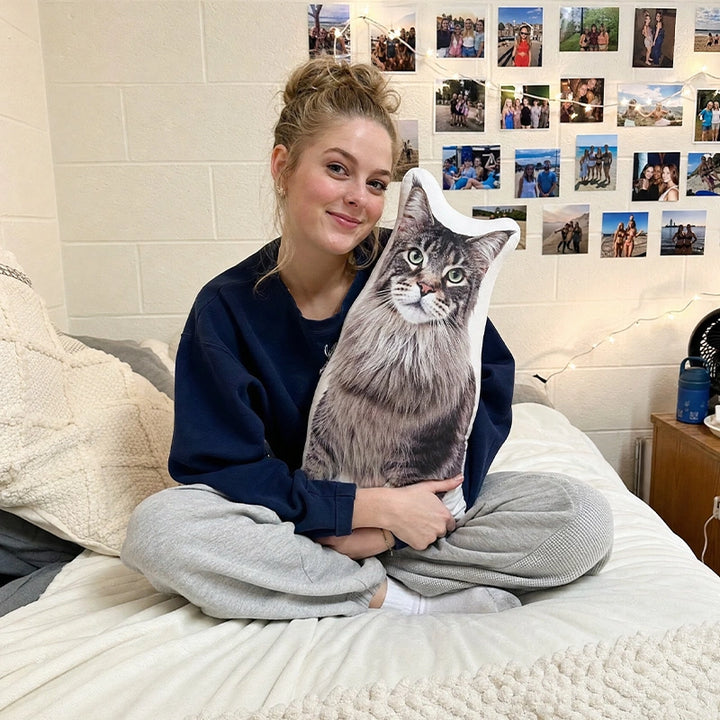 Custom Photo Pillow for Dorm Room Comfort