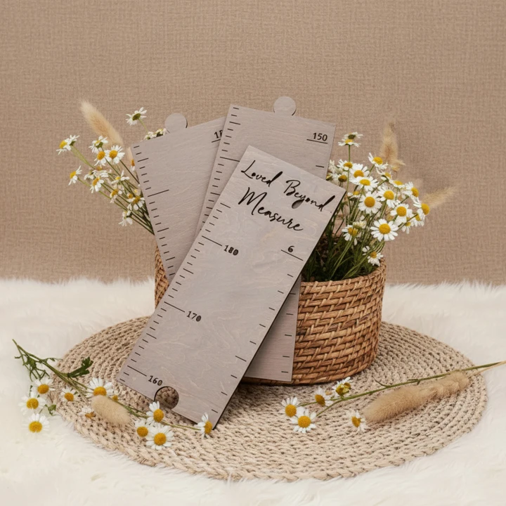 Personalized Wooden Growth Chart Kids Room Decor