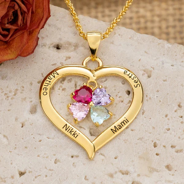 Personalized S925 Mother's Day Heart Necklace