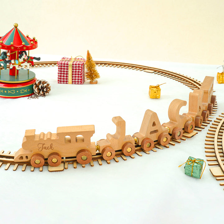 Personalized Wooden Name Baby Train
