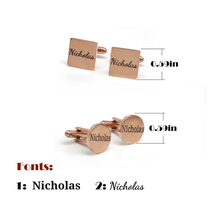 Personalized Father Cufflinks Groom Wedding Cufflinks