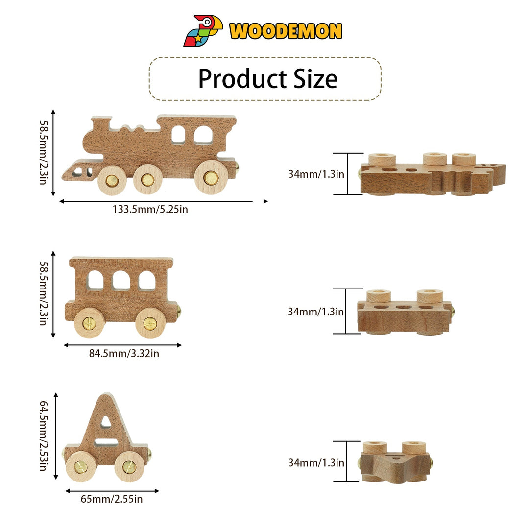 Personalized Wooden Name Baby Train