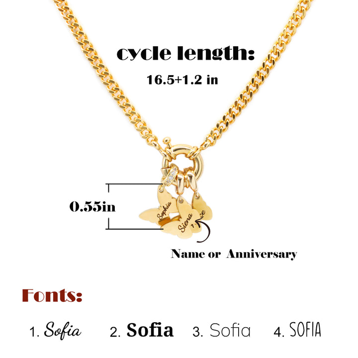 Personalized engraved name necklace, multiple DIY pendants available