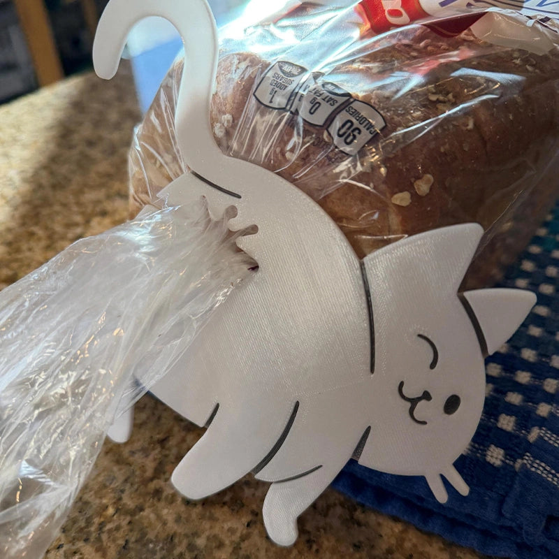 Funny Cat Butt Bread Clip – 3D Printed Reusable Bag Sealer for Bread & Snacks