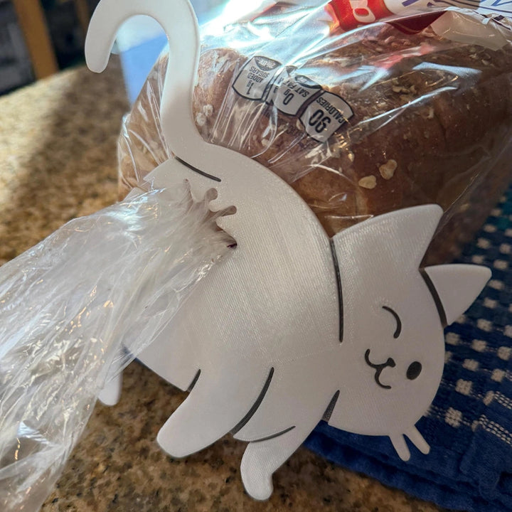 Funny Cat Butt Bread Clip – 3D Printed Reusable Bag Sealer for Bread & Snacks