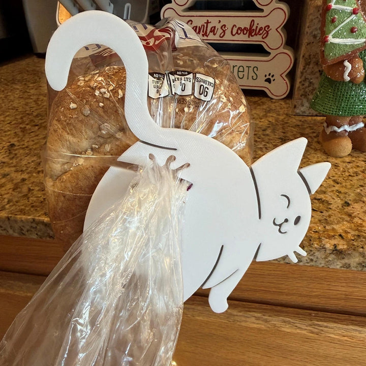 Funny Cat Butt Bread Clip – 3D Printed Reusable Bag Sealer for Bread & Snacks
