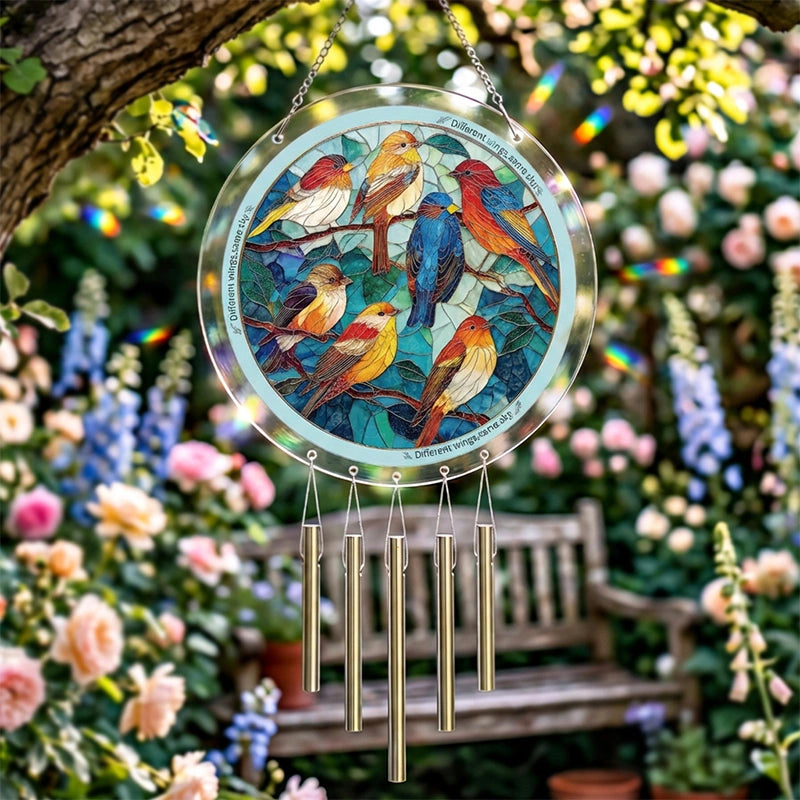 Glowing Feather Haven Acrylic Suncatcher – Radiant Feather Light Window Hanging Decor