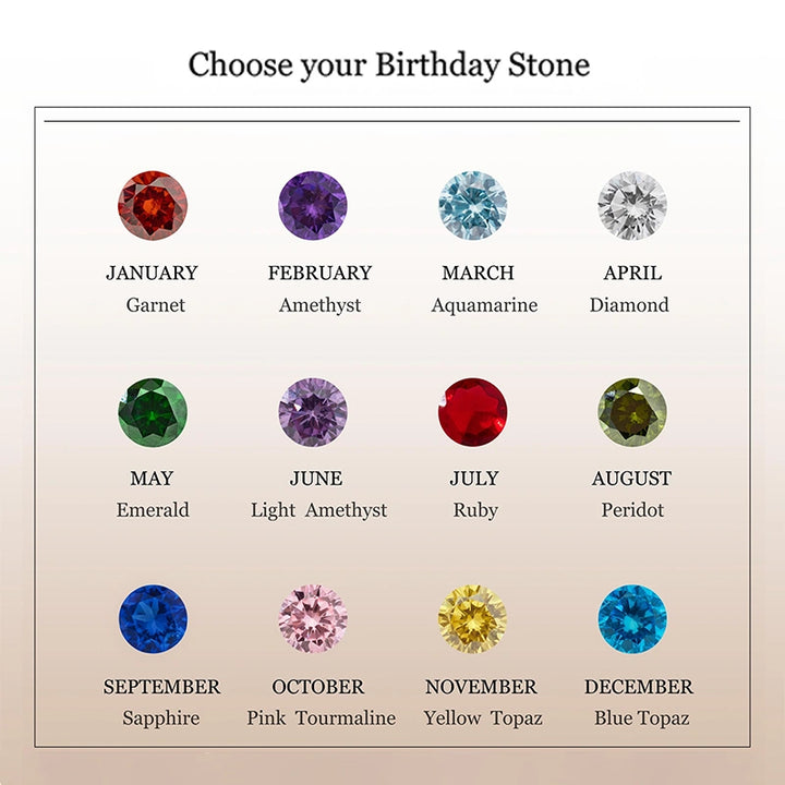 Handmade Personalized Name Ring with Birthstone – Dainty Sterling Silver Adjustable Ring, Custom Name Jewelry Gift for Mom, Best Friend & Her