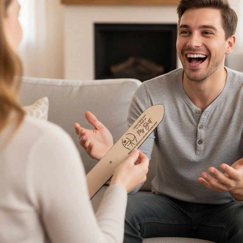 Funny Personalized Engraved Leather Belt