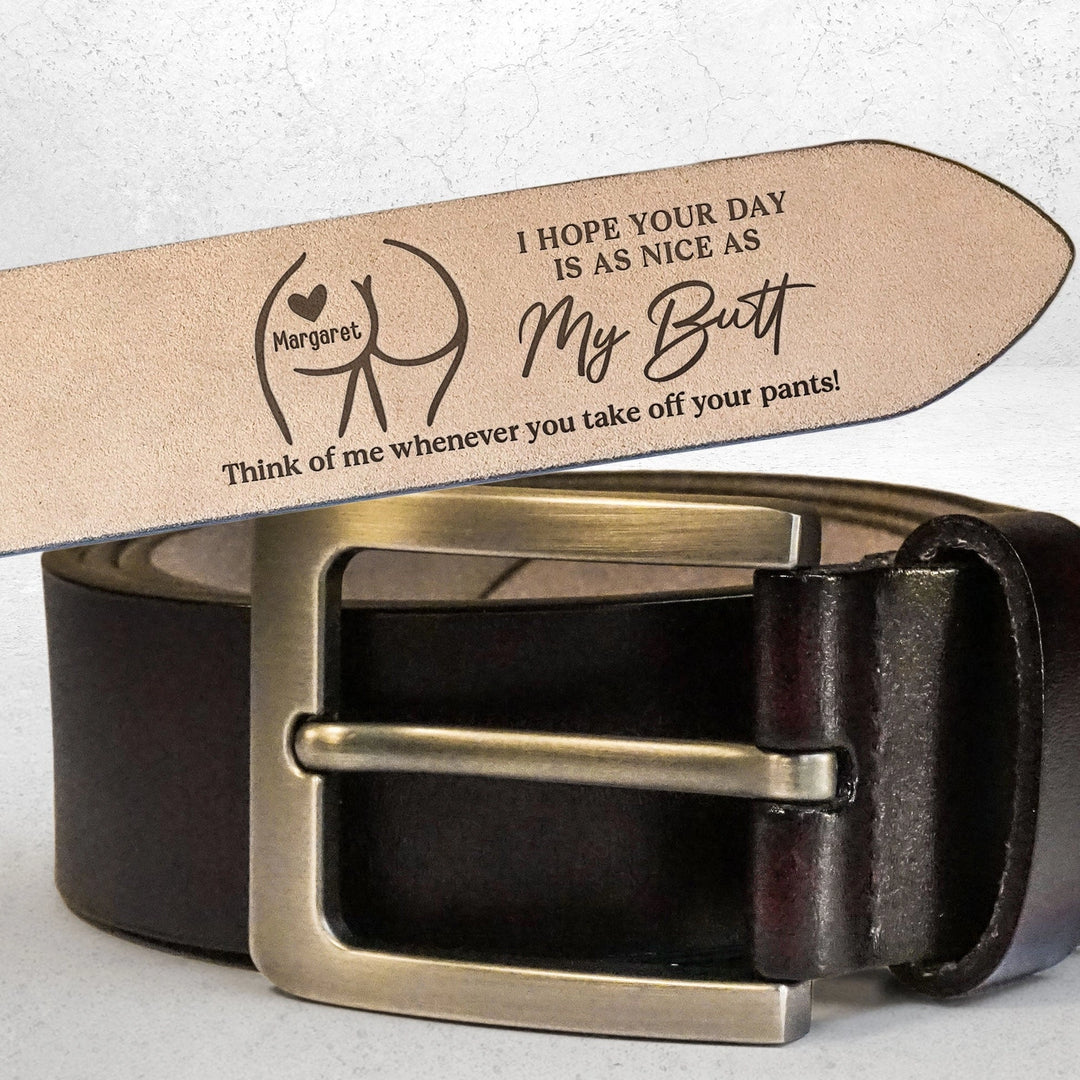 Funny Personalized Engraved Leather Belt