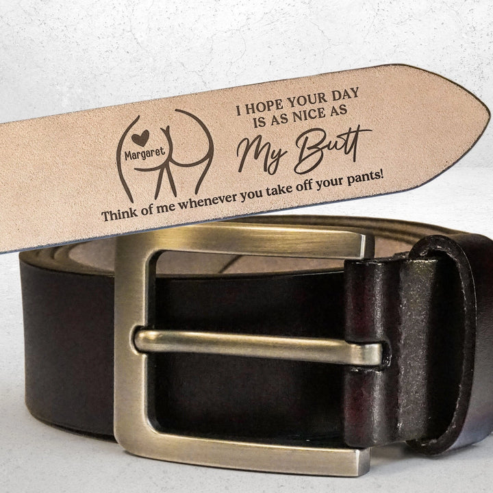 Funny Personalized Engraved Leather Belt