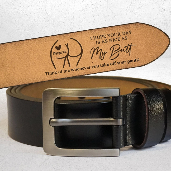 Funny Personalized Engraved Leather Belt