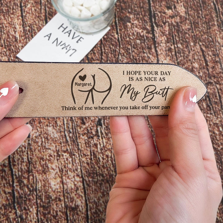 Funny Personalized Engraved Leather Belt