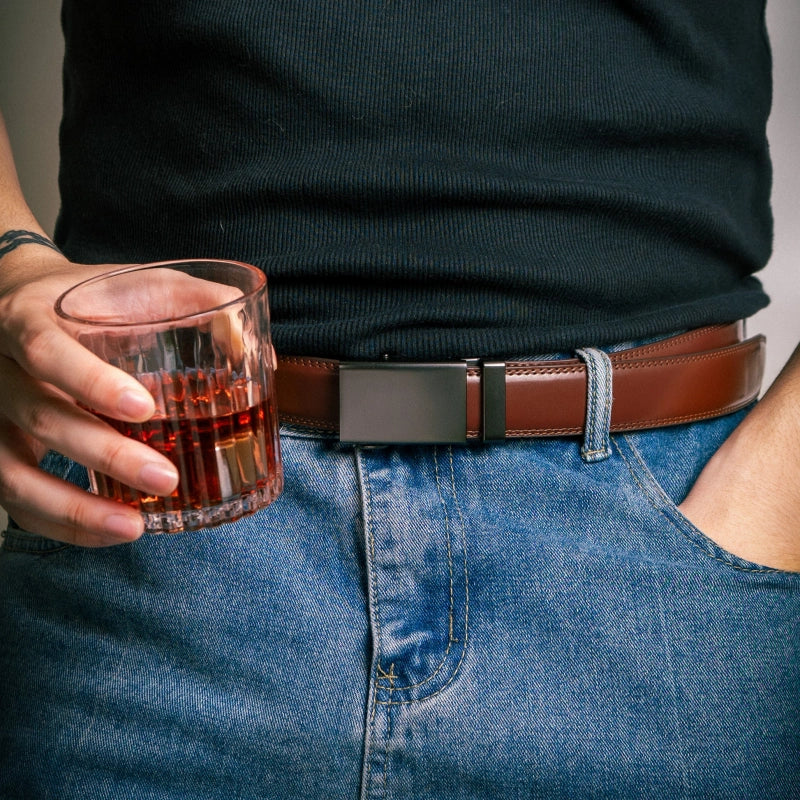 I Love Your Face Especially When It's Between My Legs – Naughty Personalized Leather Belt with Engraved Buckle for Him