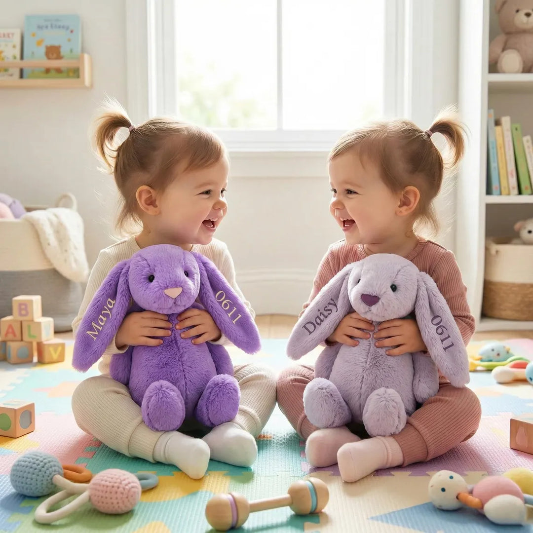 Personalized Bunny – Custom Name Plush Bunny Gift for Kids