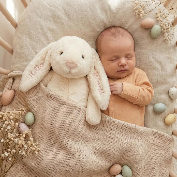 Personalized Bunny – Custom Name Plush Bunny Gift for Kids