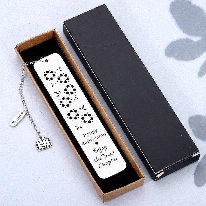Personalized Bookmark for Women Men Happy Retirement Farewell Gifts