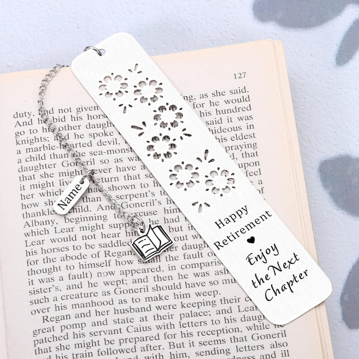 Personalized Bookmark for Women Men Happy Retirement Farewell Gifts