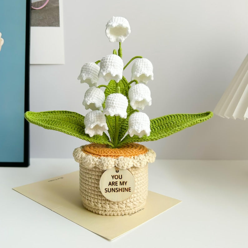 Personalized name crochet lily of the valley