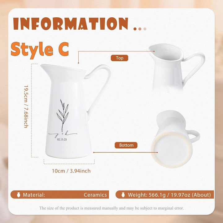 Personalized Engraved Memorial Wedding Vase