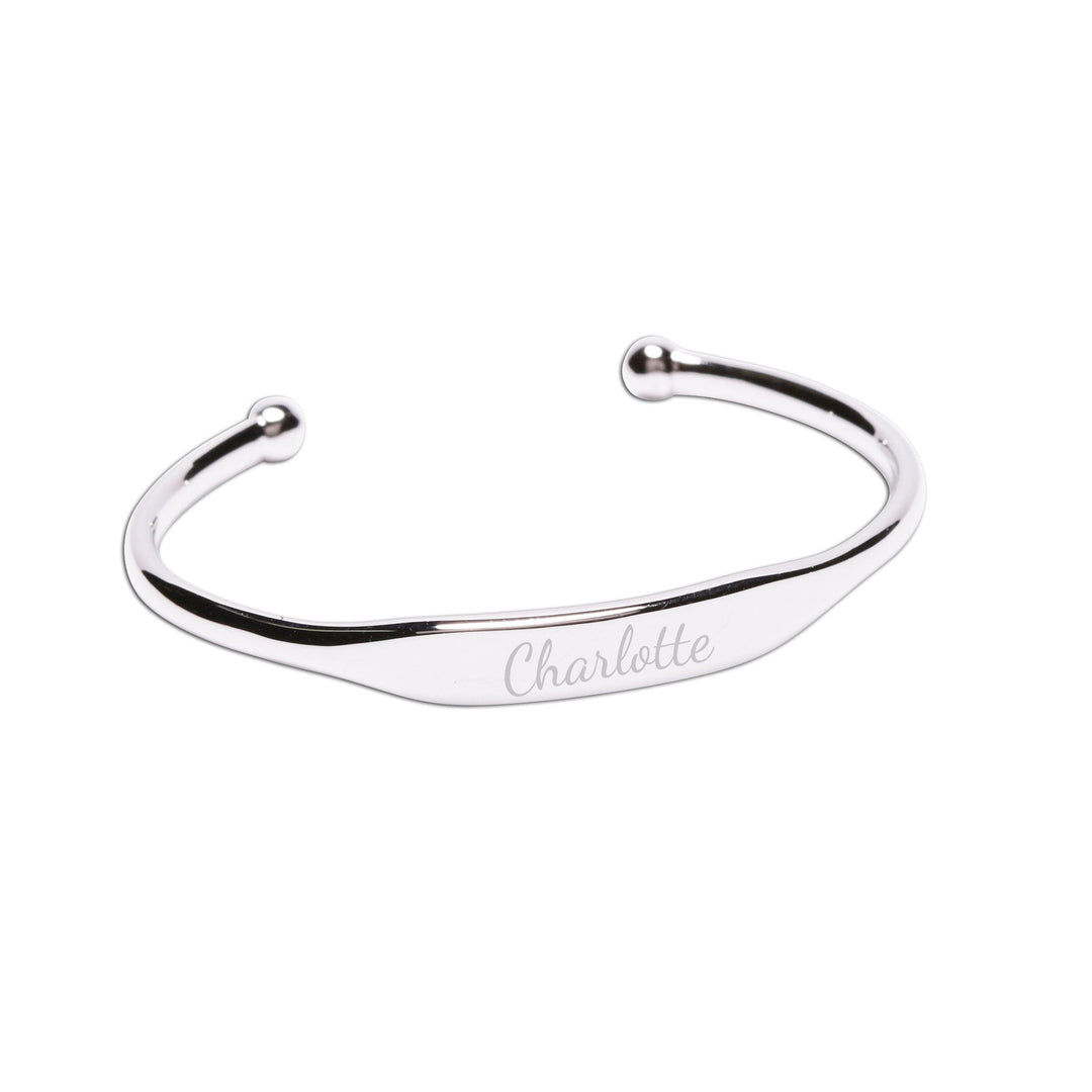 Personalized Sterling Silver Children's Bangle Bracelet