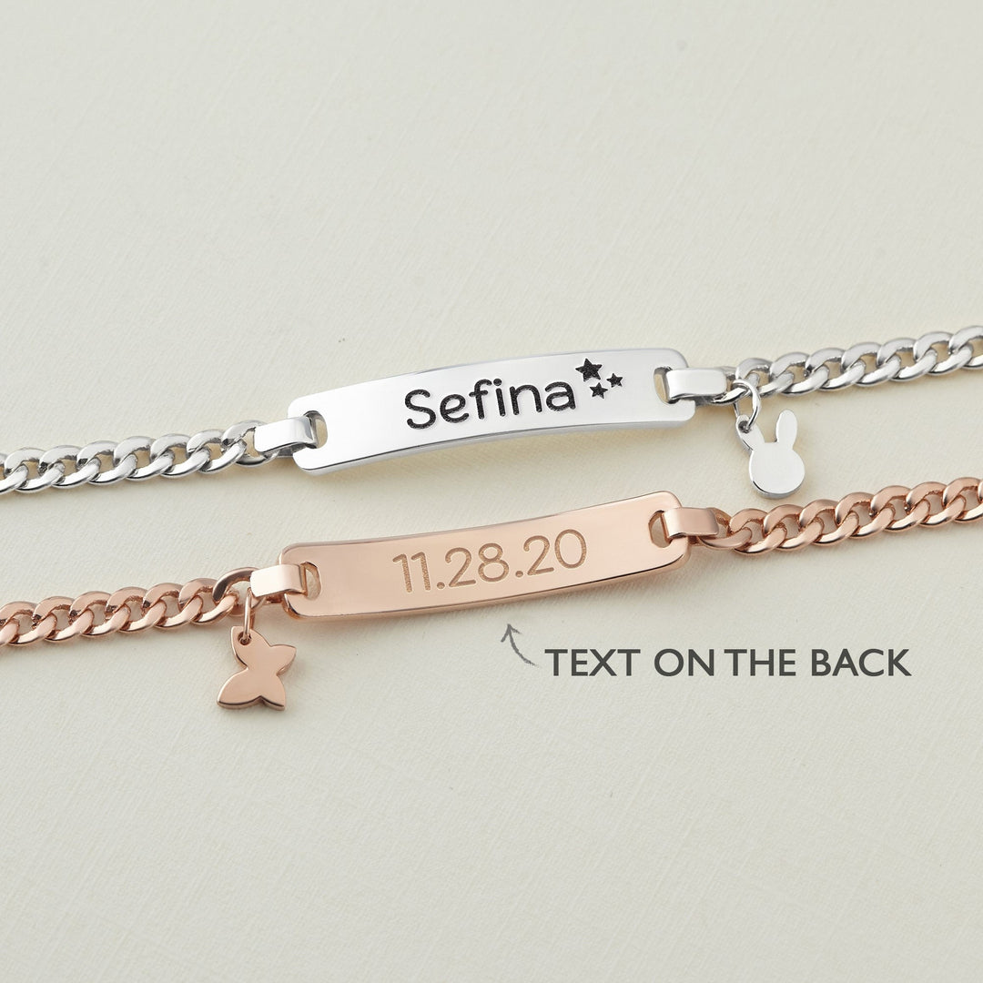 Personalized Baby Name Bracelet with Cute Charm