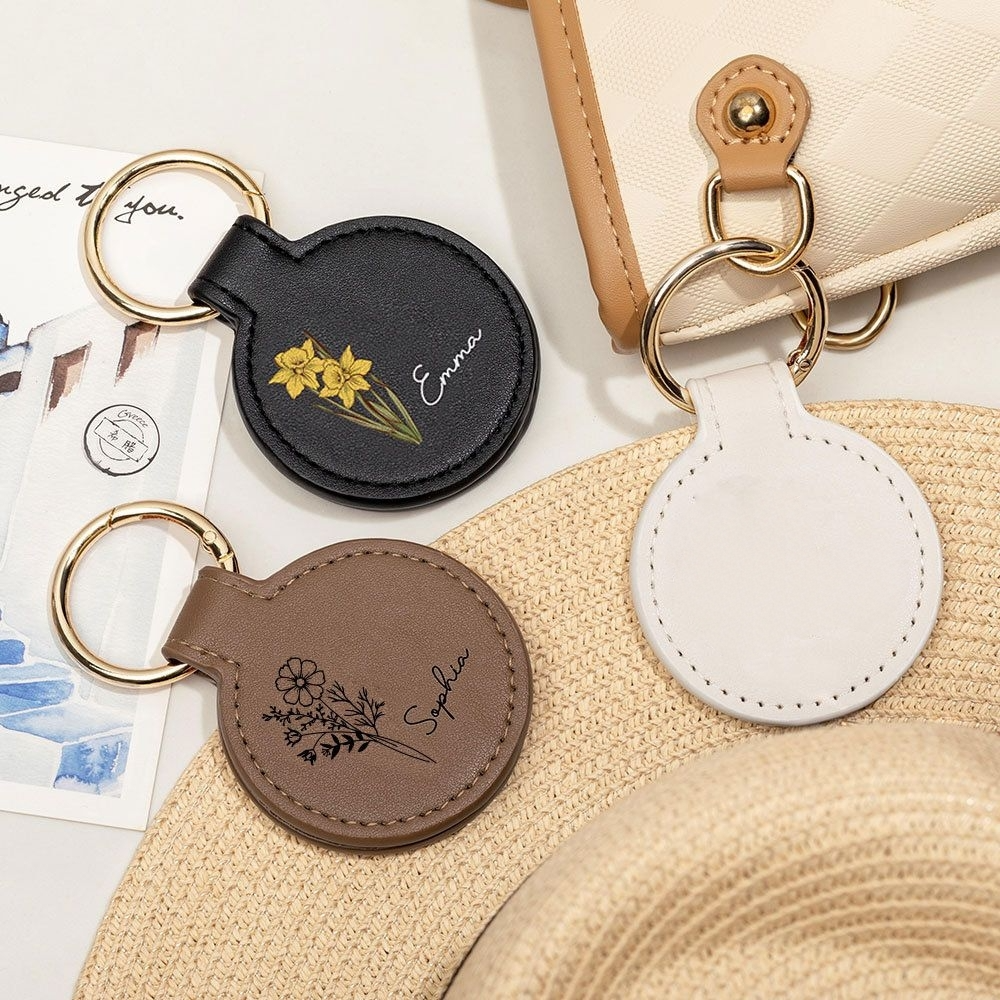 Personalized Birthflower Magnetic Hat Clip for Travel