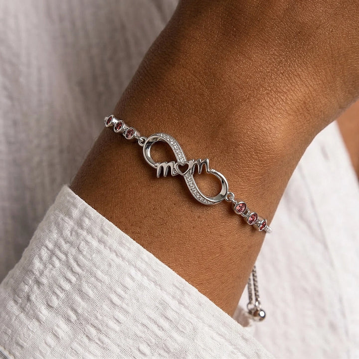 Infinity Love Bracelet for Mom – Elegant Zirconia Jewelry Gift for Women