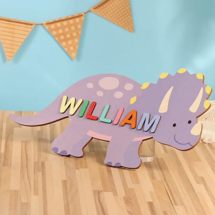 Personalized Cartoon Baby Name Puzzle – Cute Wooden Gift for Toddlers
