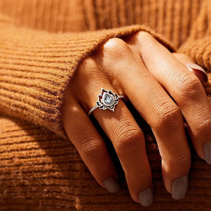 “Let It Go & Begin Again” Lotus Ring