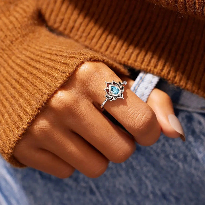 “Let It Go & Begin Again” Lotus Ring