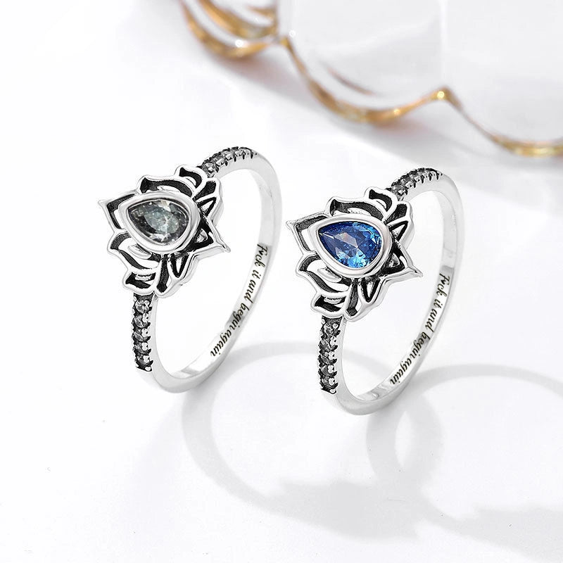 “Let It Go & Begin Again” Lotus Ring