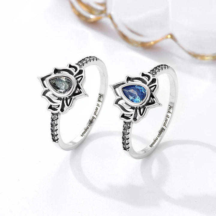 “Let It Go & Begin Again” Lotus Ring