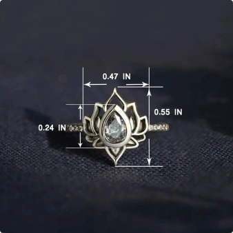 “Let It Go & Begin Again” Lotus Ring